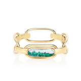 Elo Shaker Bangle Lite Emerald Bracelets - Moritz Glik emeralds Ready to Ship Elos