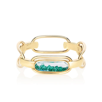 Elo Shaker Bangle Lite Emerald Bracelets - Moritz Glik emeralds Ready to Ship Elos