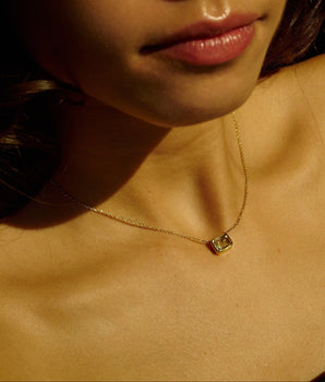 Esmeralda Necklace Yellow Necklaces - Moritz Glik diamonds