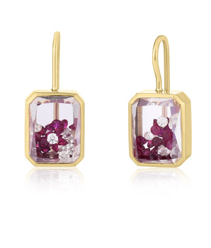 Esmeralda Ruby Earrings Earrings - Moritz Glik rubies Ready to Ship