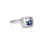 Esmeralda Shaker Ring Blue Rings - Moritz Glik sapphires Ready to Ship