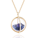 Globe 20 Necklace Blue Necklaces - Moritz Glik sapphires Ready to Ship