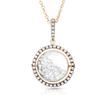 Halo 15 Shaker Necklace Necklaces - Moritz Glik Ready to Ship diamonds