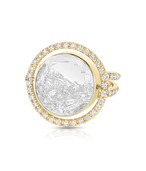 Halo 15 Shaker Ring Rings - Moritz Glik Ready to Ship diamonds