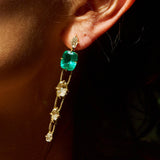 Ita Earrings Earrings - Moritz Glik diamonds emeralds Collector's Edition