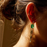Ita Earrings Earrings - Moritz Glik diamonds emeralds Collector's Edition