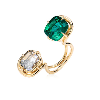 Ita Ring Rings - Moritz Glik diamonds emeralds Collector's Edition