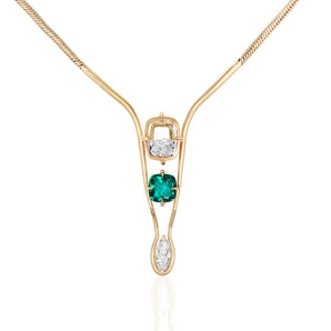 Ita Y Necklace Necklaces - Moritz Glik diamonds emeralds Collector's Edition
