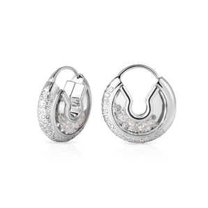 Letra 15 Pave Earrings Earrings - Moritz Glik diamonds