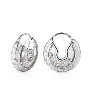 Letra 15 Pave Earrings Earrings - Moritz Glik diamonds