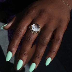 Malabar Pave Ring Rings - Moritz Glik diamonds