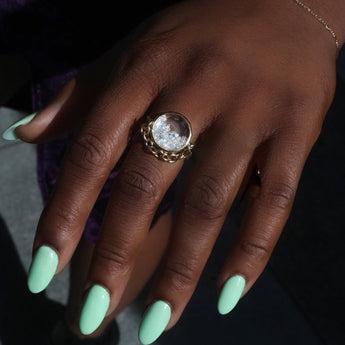 Malabar Pave Ring Rings - Moritz Glik diamonds