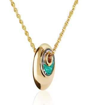 Marcel Mid Necklace Emerald Necklace - Moritz Glik Ready to Ship emeralds