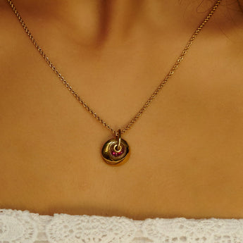 Marcel Necklace Petite Ruby Necklace - Moritz Glik rubies Ready to Ship