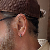 Men's Textured Hoop Earrings product_description_first_two_sentences - shop_name