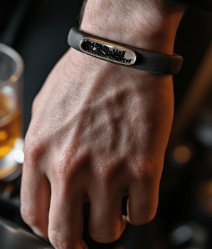 Men's Bangle Bracelet Men's - Moritz Glik black diamond