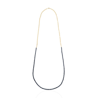 Men's Black Diamond Bead Necklace Men's - Moritz Glik Elos excluded black diamond
