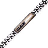 Men's Curb Chain Bracelet Men's - Moritz Glik excluded Men's black diamond