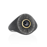 Men's Ponto Signet Ring Black Diamond Men's - Moritz Glik Men's black diamond