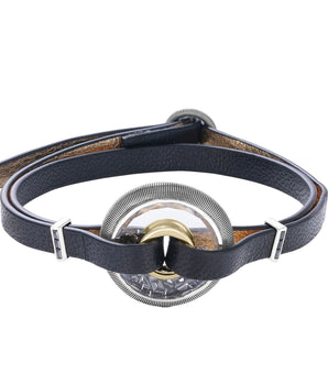 Men's Roda 20 Leather Bracelet Bracelets - Moritz Glik black diamond