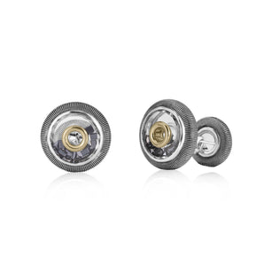 Men's Round Cufflinks – Round Cufflinks - Moritz Glik black diamond