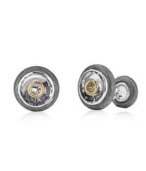 Men's Round Cufflinks – Round Cufflinks - Moritz Glik black diamond
