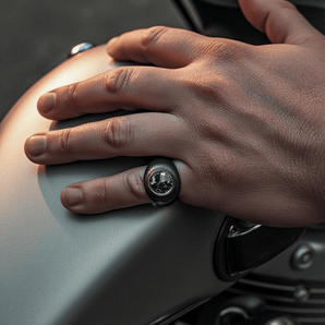 Men's Signet Ring Men's - Moritz Glik black diamond