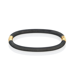 Men's Textured Bangle Bracelet Men's - Moritz Glik Ready to Ship black diamond