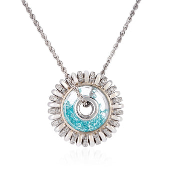 Mola 15 Alternate Pave Necklace Paraiba Necklace - Moritz Glik Paraíba Tourmaline Ready to Ship diamonds