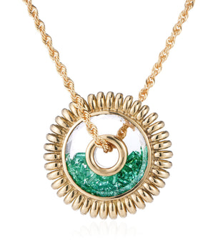 Mola 18 Necklace Emerald Necklace - Moritz Glik Ready to Ship emeralds