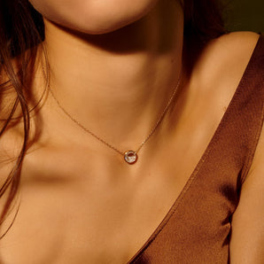 Naipe Circle Necklace Necklaces - Moritz Glik Ready to Ship diamonds