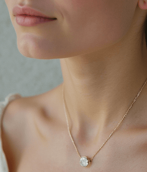 Naipe Circle Necklace Necklaces - Moritz Glik Ready to Ship diamonds