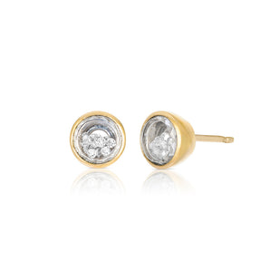 Neue Circle Stud Earrings Earrings - Moritz Glik Ready to Ship diamonds