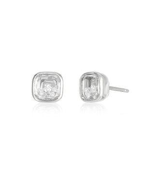 Neue Cushion Stud Earrings Earrings - Moritz Glik Ready to Ship diamonds