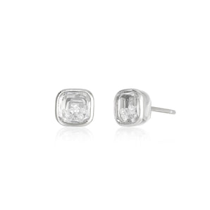 Neue Cushion Stud Earrings Earrings - Moritz Glik Ready to Ship diamonds