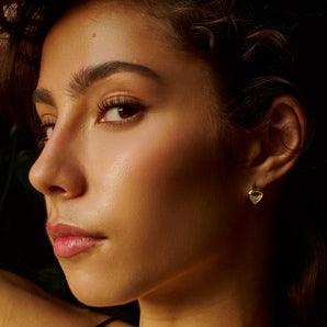 Neue Heart - ish Huggie Earrings Earrings - Moritz Glik Ready to Ship diamonds