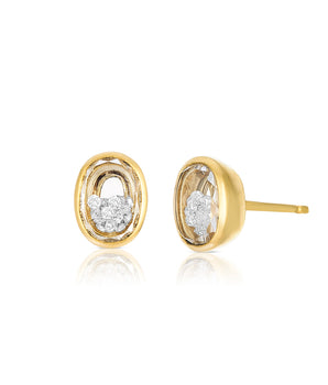 Neue Oval Stud Earrings Earrings - Moritz Glik Ready to Ship diamonds