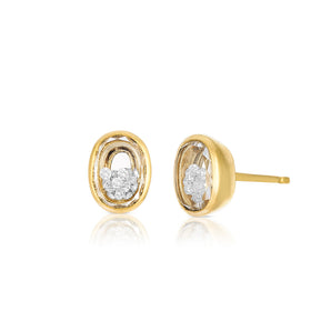 Neue Oval Stud Earrings Earrings - Moritz Glik Ready to Ship diamonds