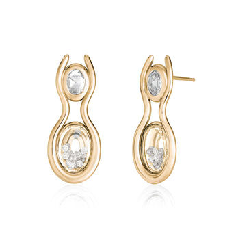 Rastro Earrings Petite Earrings - Moritz Glik diamonds