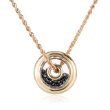 Roda 12mm Pendant Black Necklace - Moritz Glik diamonds