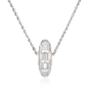 Roda 15 All Baguettes Necklace - Moritz Glik diamonds