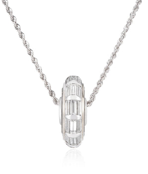 Roda 15 All Baguettes Necklace - Moritz Glik diamonds
