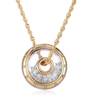 Roda 18mm Side Pave Necklace - Moritz Glik diamonds