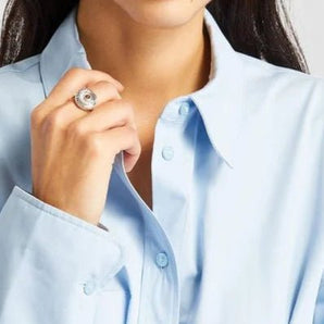 Roda Pave Ring Rings - Moritz Glik diamonds