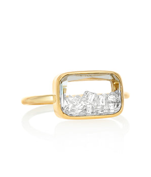Ten Fourteen Petite East - West Ring - Moritz Glik Ready to Ship diamonds