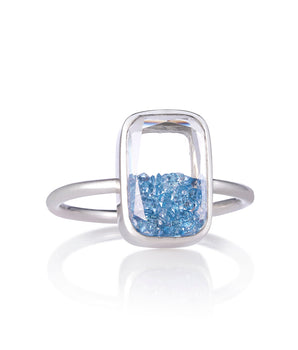 Ten Fourteen Petite Ring Aquamarine Rings - Moritz Glik sapphires