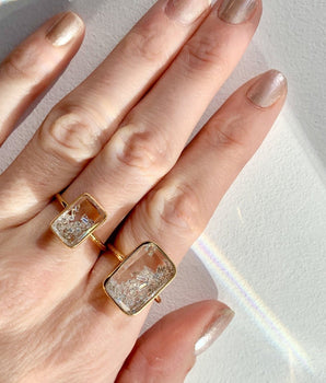 Ten Fourteen Petite Ring Confetti Rings - Moritz Glik Paraíba Tourmaline Ruby diamonds