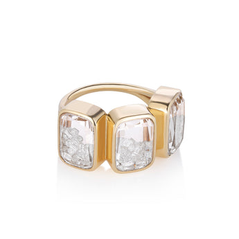 Ten Fourteen Petite Triple Stack Ring - Moritz Glik diamonds