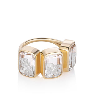 Ten Fourteen Petite Triple Stack Ring - Moritz Glik diamonds