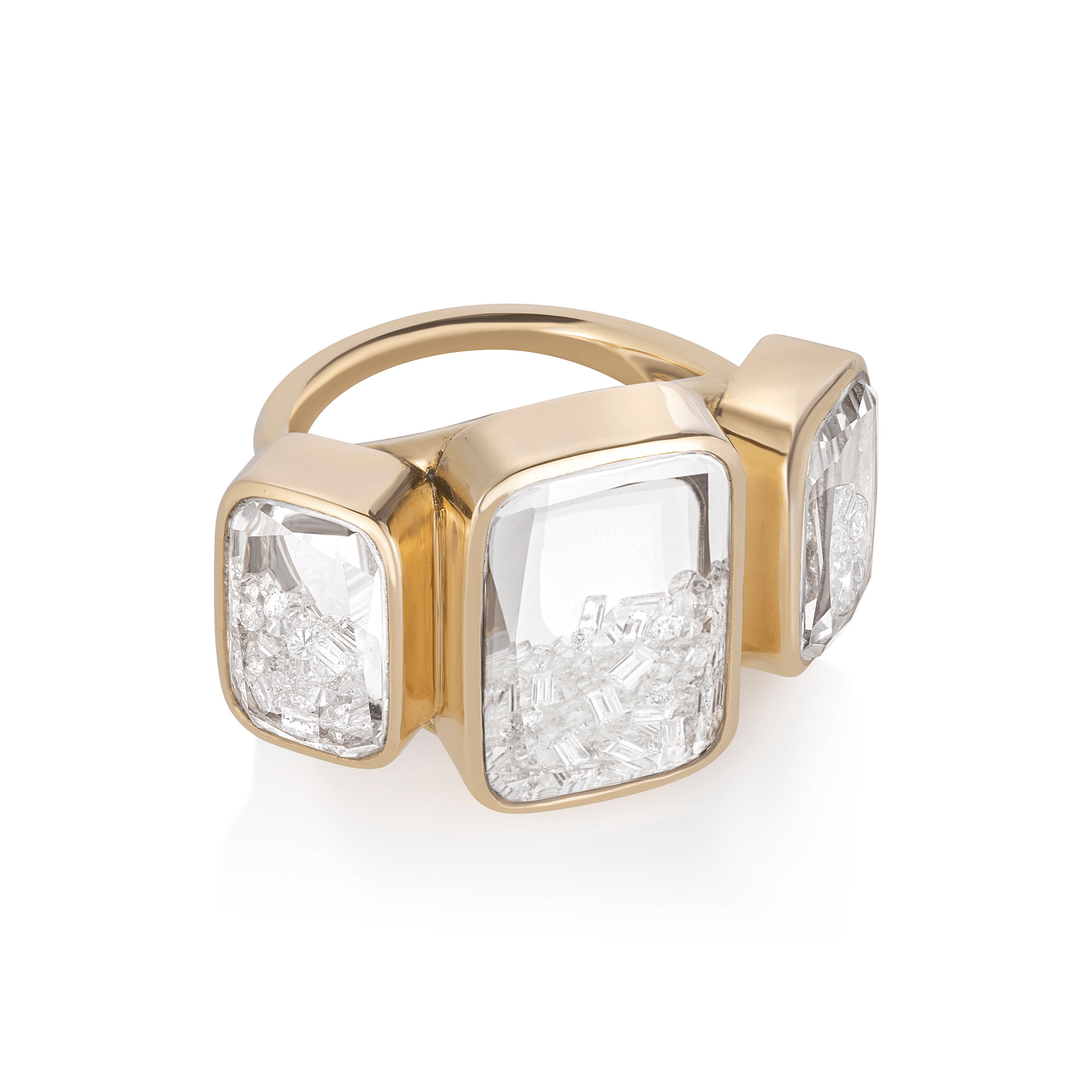 Triple Stack Rings Ten Fourteen Triple Stack Ring in 18k Gold - Moritz Glik